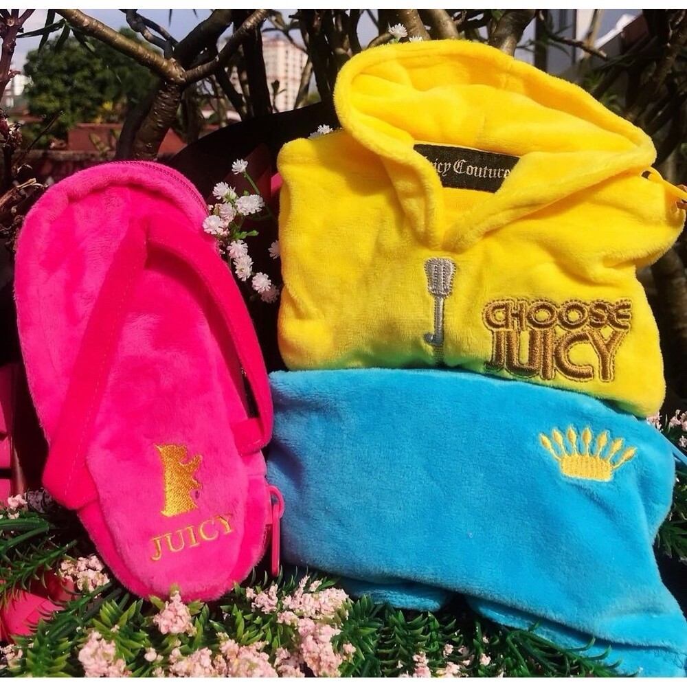Rare Vintage Juicy Couture x McDonald's Plush Coin Purse Set Of 3 NEW Aesthetic
